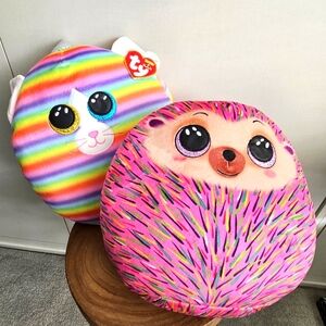 2/$25 Ty Squish-A-Boo 10" Hildee & Heather Set